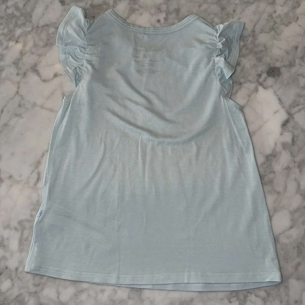 NWOT POSH PEANUT RUFFLE SHORT SLEEVE SHIRT 3/4T